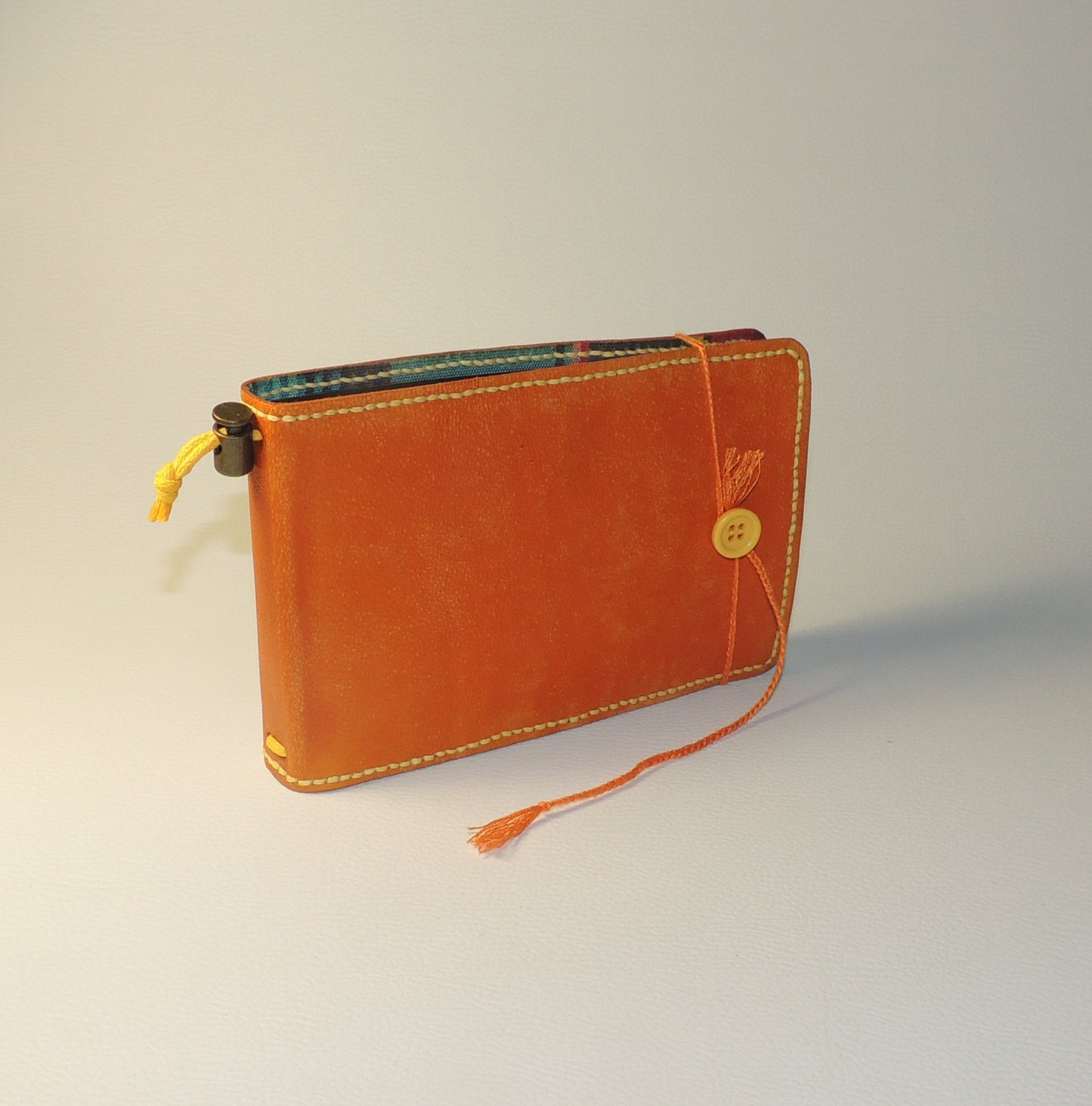 Carnet de voyage rechargeable en cuir format paysage