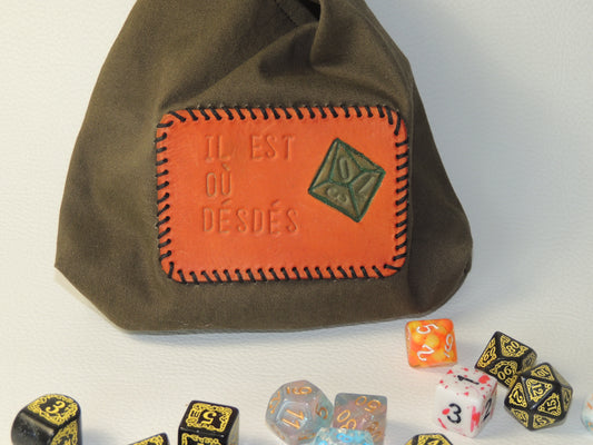 Sac à nœud japonais pour dés de jeux de rôle